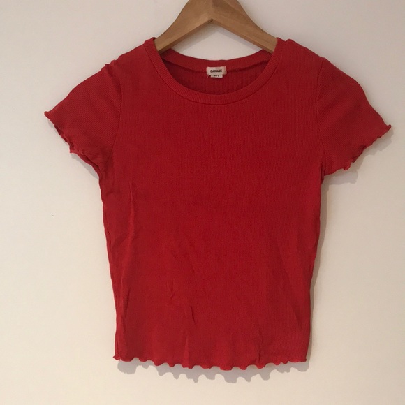 Garage Red T-Shirt Small - Picture 1 of 3